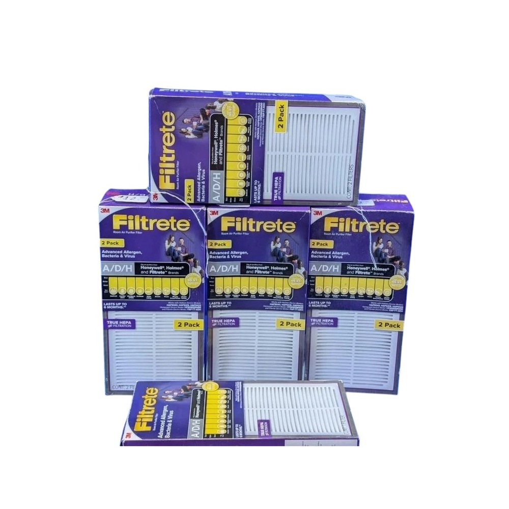 [9x] 3M Filtrete A/D/H Advanced Allergen Bacteria Virus HEPA Air Filters NIP